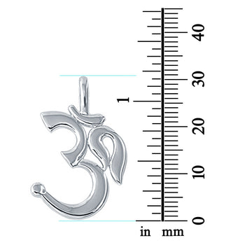 Om Sign Pendant Charm Fashion Jewelry 925 Sterling Silver